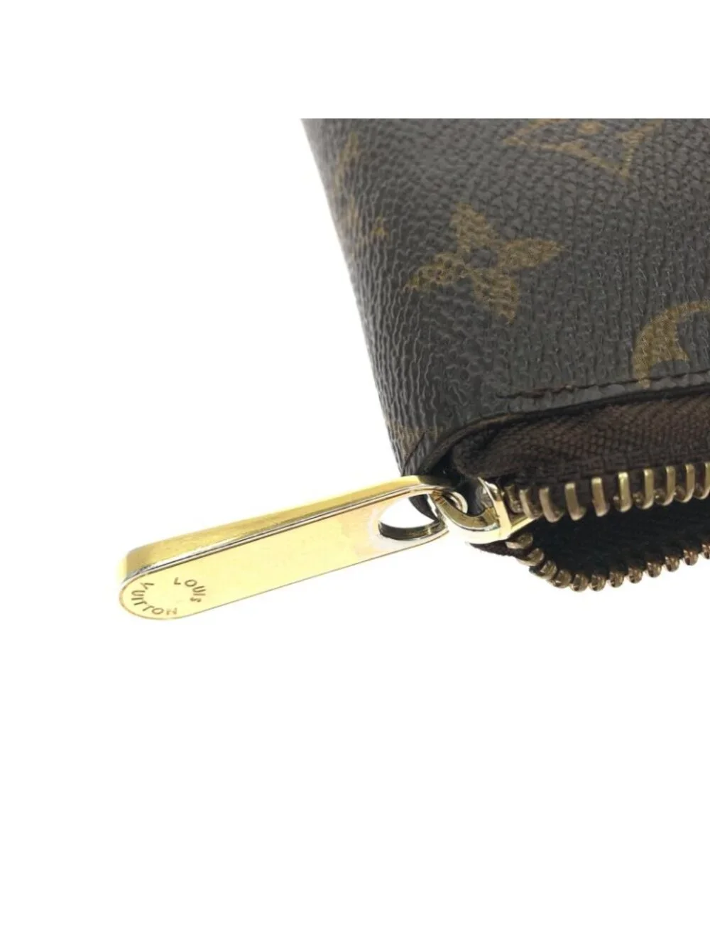 Louis Vuitton Monogram Zippy Compact Wallet Brown